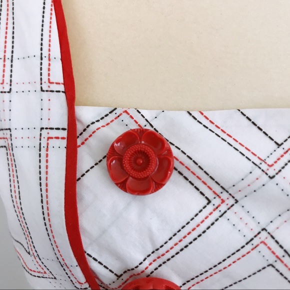 Floreat | Anthropologie Flower Button Sundress 6 - Picture 5 of 8